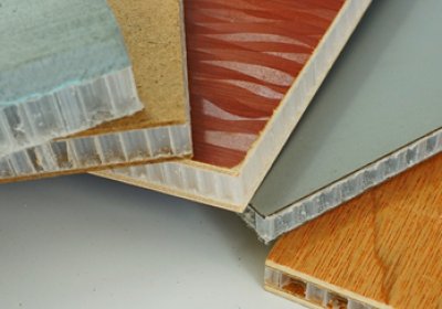 Application of honeycomb composite panels with different base plates